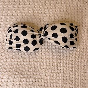 Polka Dot Bandeau Swim Top